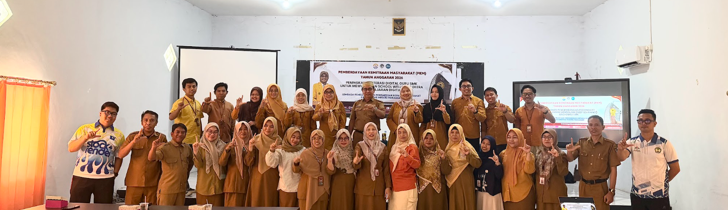 Empat Program Pengabdian Tim Dosen UNM Dukung Literasi Digital, Pembelajaran Mendalam, AI, dan Perlindungan Data Pribadi di SMKN 2 Gowa